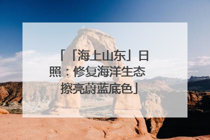 「海上山东」日照：修复海洋生态 擦亮蔚蓝底色
