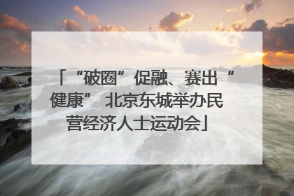 “破圈”促融、赛出“健康” 北京东城举办民营经济人士运动会