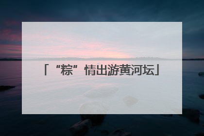 “粽”情出游黄河坛