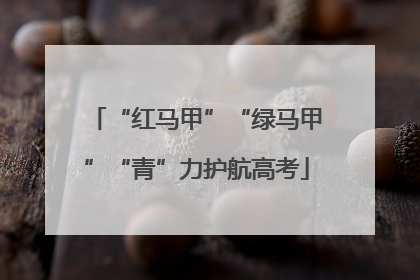 “红马甲”“绿马甲”“青”力护航高考