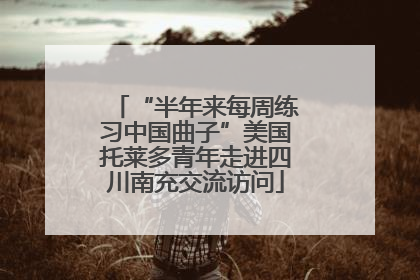 “半年来每周练习中国曲子”美国托莱多青年走进四川南充交流访问