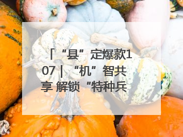 “县”定爆款107｜“机”智共享 解锁“特种兵团”的N种可能