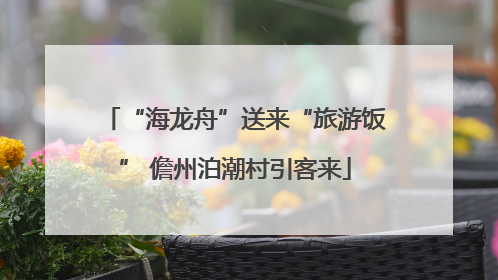 “海龙舟”送来“旅游饭” 儋州泊潮村引客来