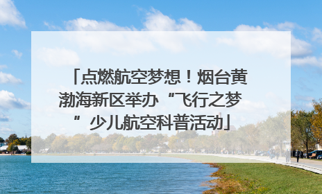 点燃航空梦想！烟台黄渤海新区举办“飞行之梦”少儿航空科普活动