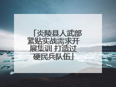 炎陵县人武部紧贴实战需求开展集训 打造过硬民兵队伍