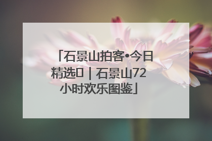 石景山拍客•今日精选⑲｜石景山72小时欢乐图鉴