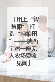 用上“智慧眼” 打造“吨粮田”——陕西宝鸡一座无人农场夏收见闻
