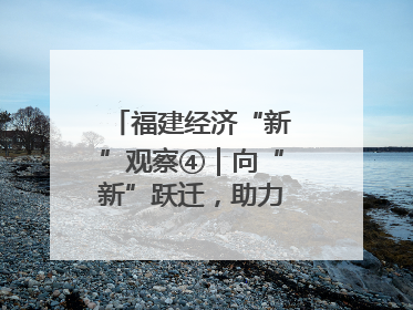福建经济“新”观察④｜向“新”跃迁，助力经济向好