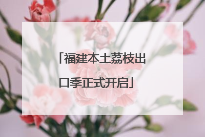 福建本土荔枝出口季正式开启