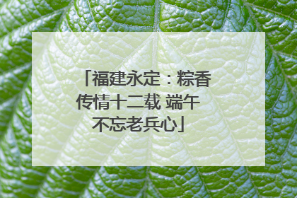 福建永定：粽香传情十二载 端午不忘老兵心