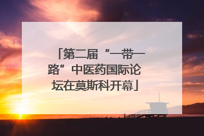 第二届“一带一路”中医药国际论坛在莫斯科开幕