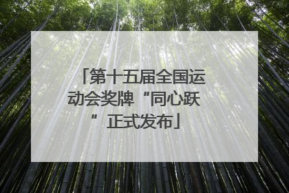 第十五届全国运动会奖牌“同心跃”正式发布