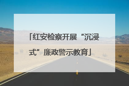 红安检察开展“沉浸式”廉政警示教育