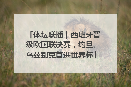 体坛联播｜西班牙晋级欧国联决赛，约旦、乌兹别克首进世界杯