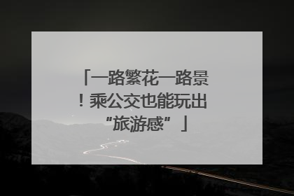 一路繁花一路景！乘公交也能玩出“旅游感”