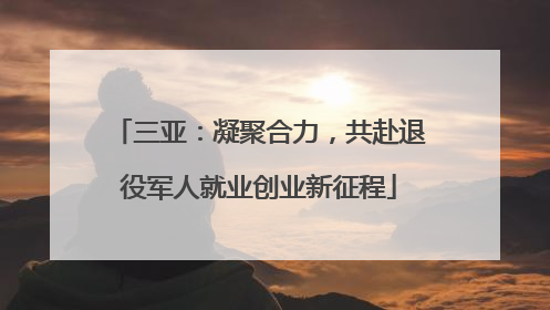 三亚：凝聚合力，共赴退役军人就业创业新征程