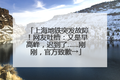 上海地铁突发故障！网友吐槽：又是早高峰，迟到了……刚刚，官方致歉→