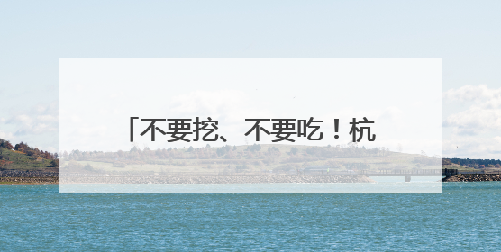 不要挖、不要吃！杭州多地“疯狂冒头”