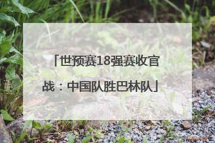 世预赛18强赛收官战：中国队胜巴林队
