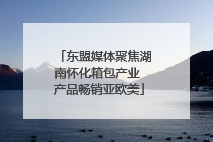 东盟媒体聚焦湖南怀化箱包产业 产品畅销亚欧美