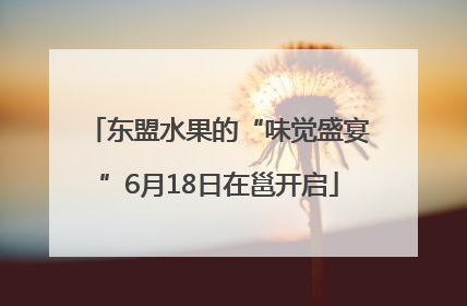 东盟水果的“味觉盛宴”6月18日在邕开启