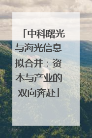 中科曙光与海光信息拟合并：资本与产业的双向奔赴
