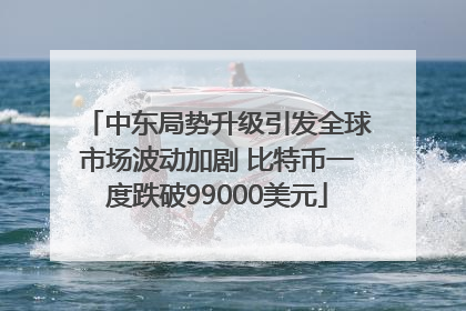中东局势升级引发全球市场波动加剧 比特币一度跌破99000美元