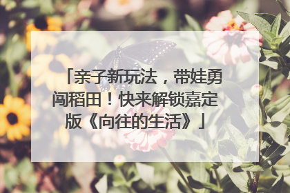 亲子新玩法，带娃勇闯稻田！快来解锁嘉定版《向往的生活》