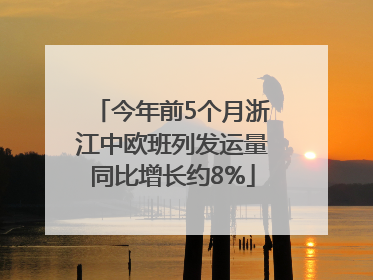 今年前5个月浙江中欧班列发运量同比增长约8%