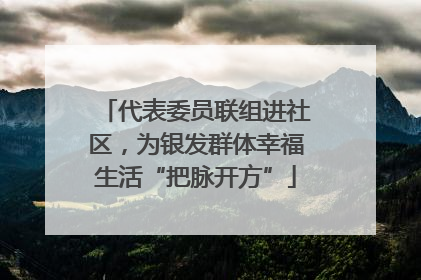 代表委员联组进社区，为银发群体幸福生活“把脉开方”