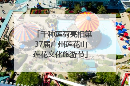 千种莲荷亮相第37届广州莲花山莲花文化旅游节