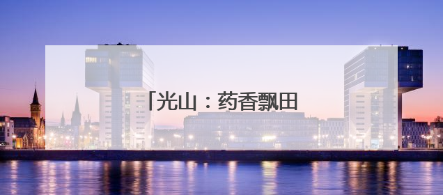 光山：药香飘田野 铺就富民路