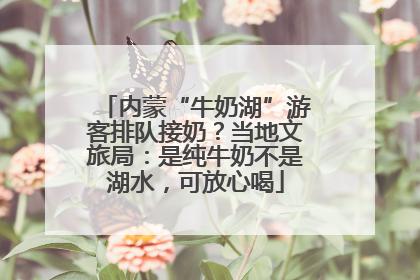 内蒙“牛奶湖”游客排队接奶？当地文旅局：是纯牛奶不是湖水，可放心喝