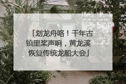 划龙舟咯！千年古镇里桨声响，黄龙溪恢复传统龙船大会