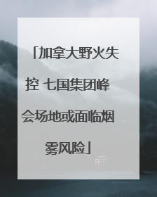 加拿大野火失控 七国集团峰会场地或面临烟雾风险