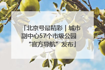 北京号最精彩｜城市副中心57个市级公园“官方导航”发布