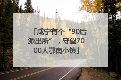 咸宁有个“90后派出所”，守望7000人鄂南小镇