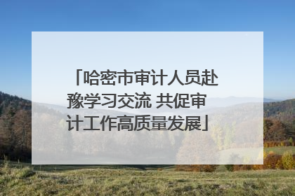 哈密市审计人员赴豫学习交流 共促审计工作高质量发展