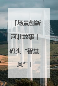 场景创新河北故事丨码头“智慧风”