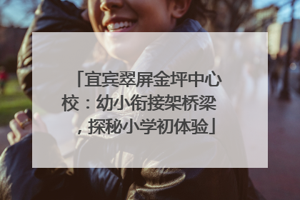 宜宾翠屏金坪中心校：幼小衔接架桥梁，探秘小学初体验
