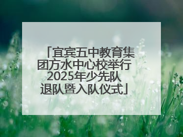 宜宾五中教育集团方水中心校举行2025年少先队退队暨入队仪式