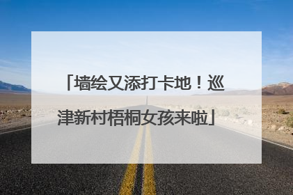墙绘又添打卡地！巡津新村梧桐女孩来啦