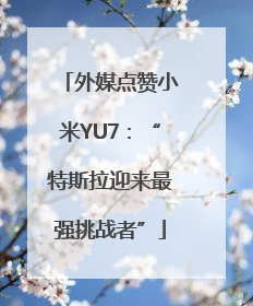 外媒点赞小米YU7：“特斯拉迎来最强挑战者”