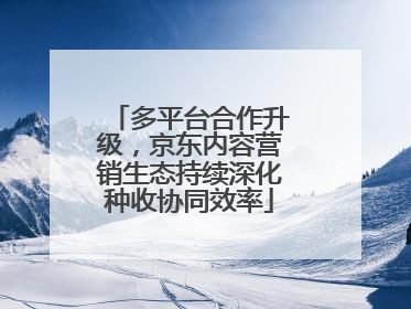 多平台合作升级，京东内容营销生态持续深化种收协同效率