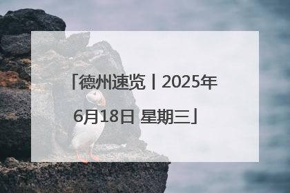 德州速览丨2025年6月18日 星期三