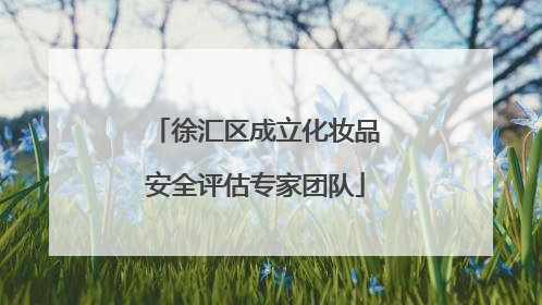 徐汇区成立化妆品安全评估专家团队