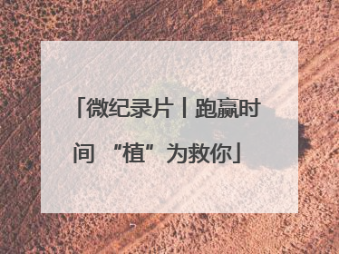 微纪录片丨跑赢时间 “植”为救你