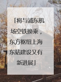 将与浦东机场空铁换乘，东方枢纽上海东站建设又有新进展