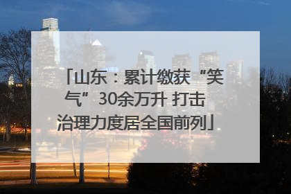 山东：累计缴获“笑气”30余万升 打击治理力度居全国前列