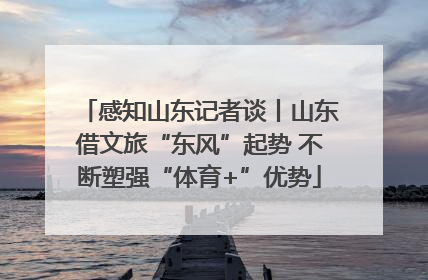 感知山东记者谈丨山东借文旅“东风”起势 不断塑强“体育+”优势